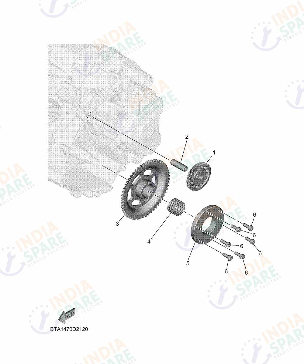 YAMAHA BTA2 R2 200CC Series STARTER CLUTCH